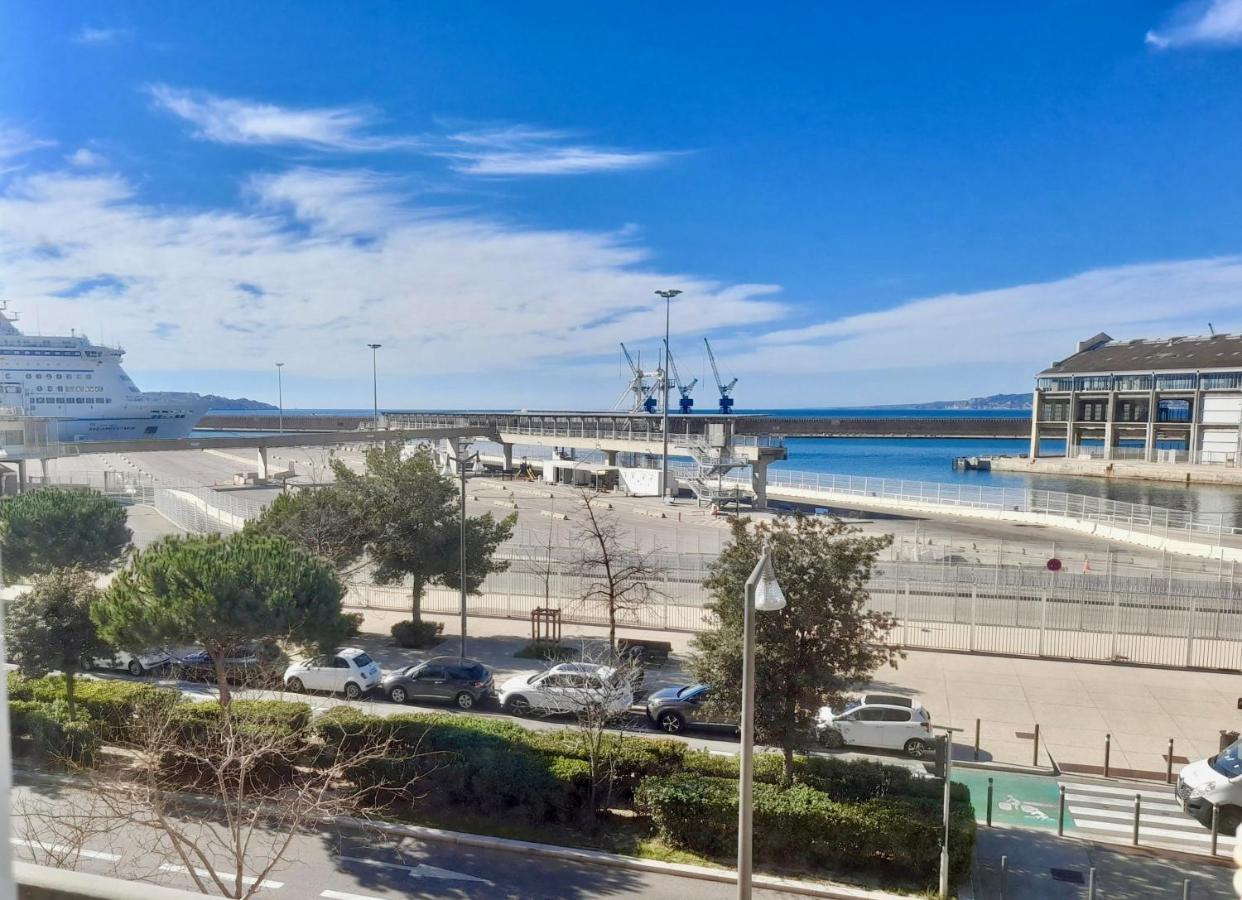 Spacieux Et Lumineux Appartement Vue Mer Joliette Marseille Ngoại thất bức ảnh