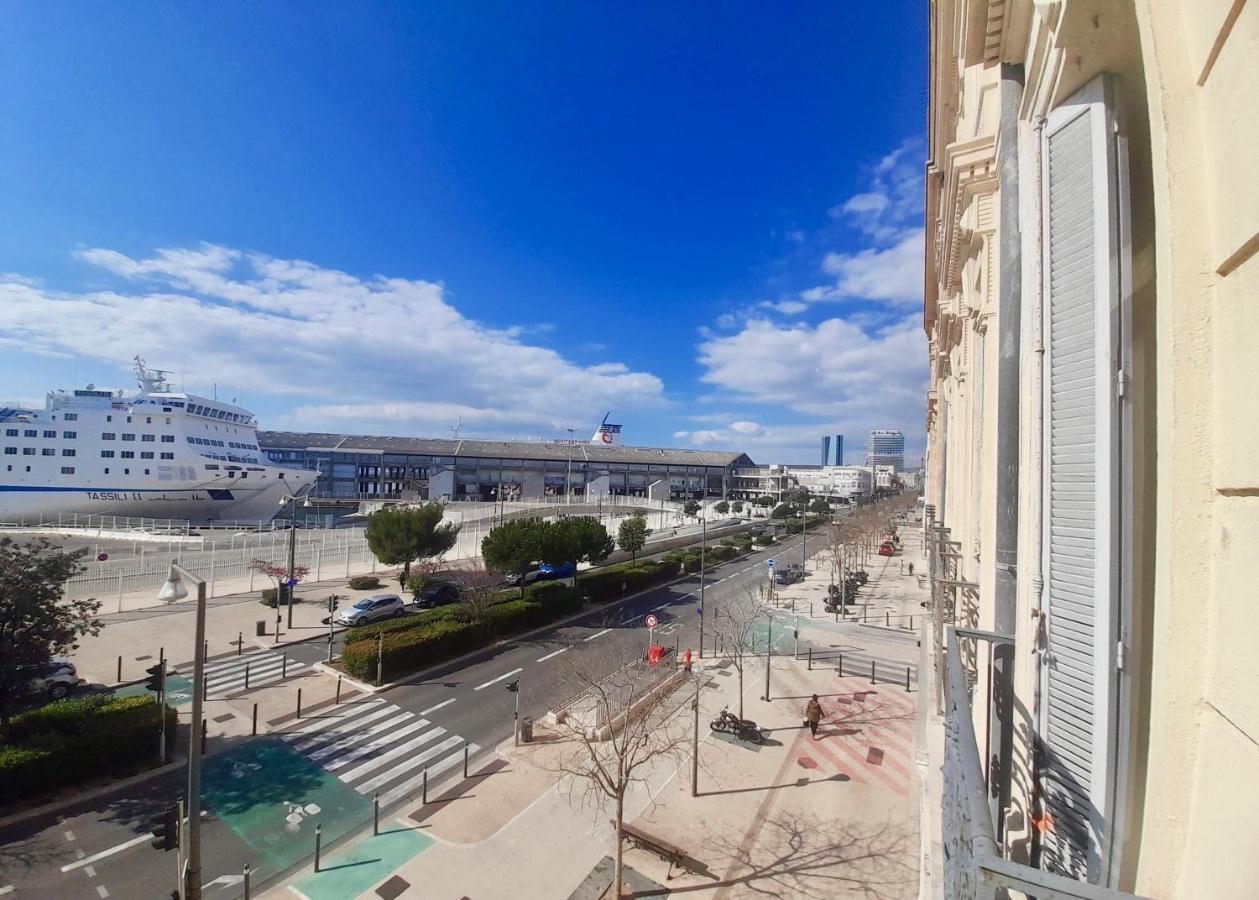 Spacieux Et Lumineux Appartement Vue Mer Joliette Marseille Ngoại thất bức ảnh